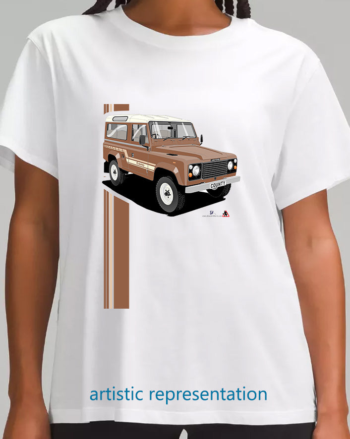 Land Rover County 90 in Brown T Shirt