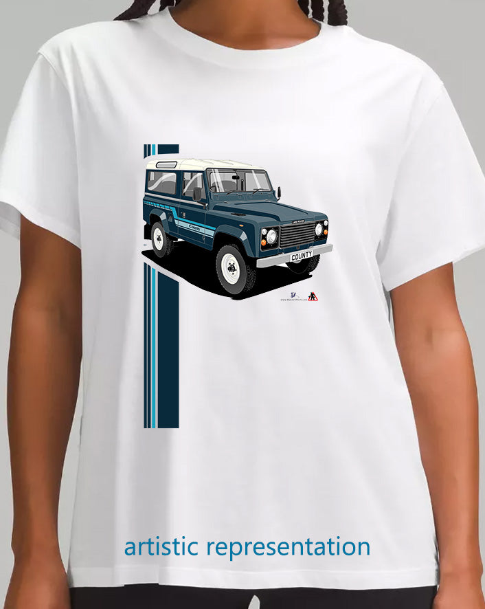 Land Rover County 90 in Dark Blue T Shirt