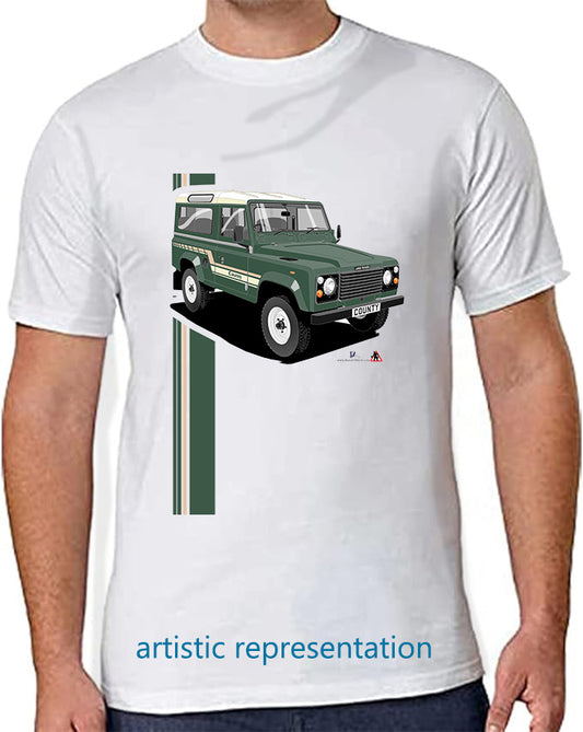 Land Rover County 90 in Green T Shirt