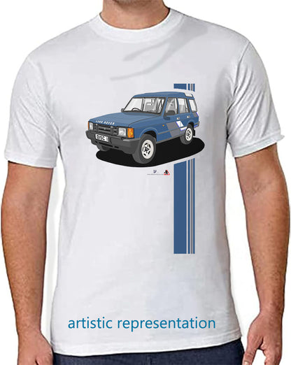 Land Rover Discovery Mk1 in Blue Art T Shirt