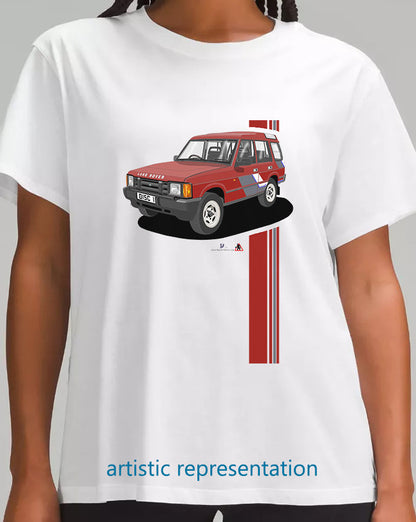 Land Rover Discovery Mk1 in Red Art T Shirt