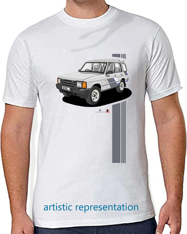 Land Rover Discovery Mk1 in Silver Art T Shirt