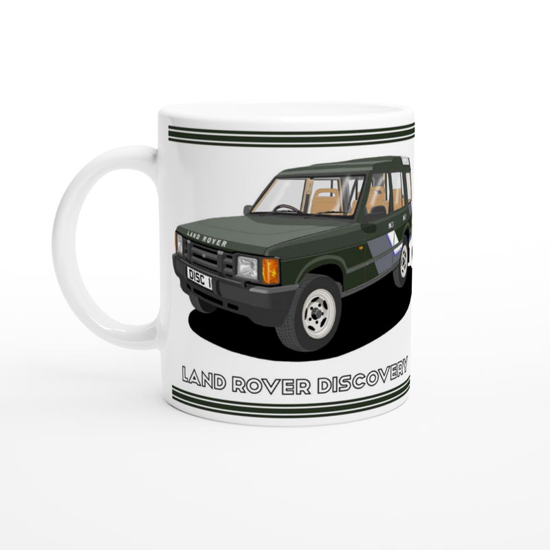 Land Rover Discovery Mk1 in Green Art Mug