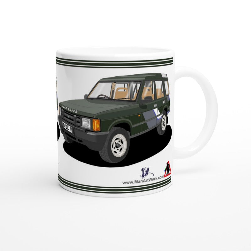 Land Rover Discovery Mk1 in Green Art Mug