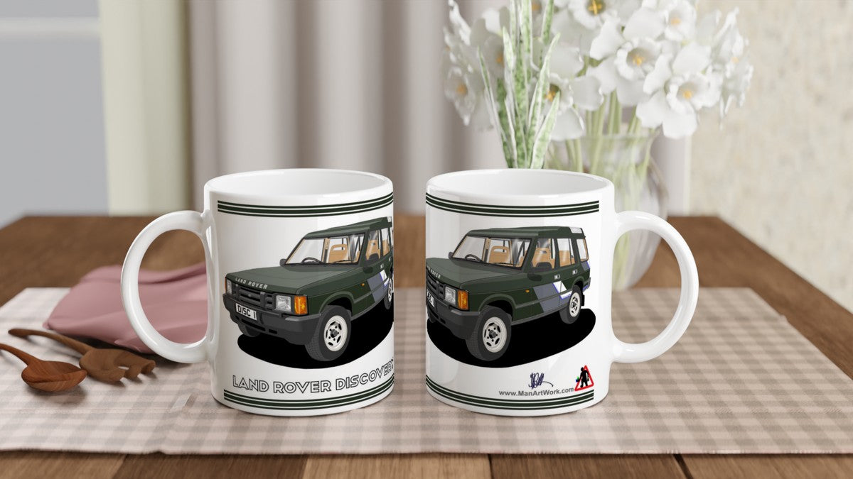 Land Rover Discovery Mk1 in Green Art Mug