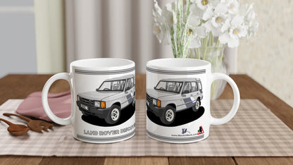 Land Rover Discovery Mk1 in Silver Art Mug