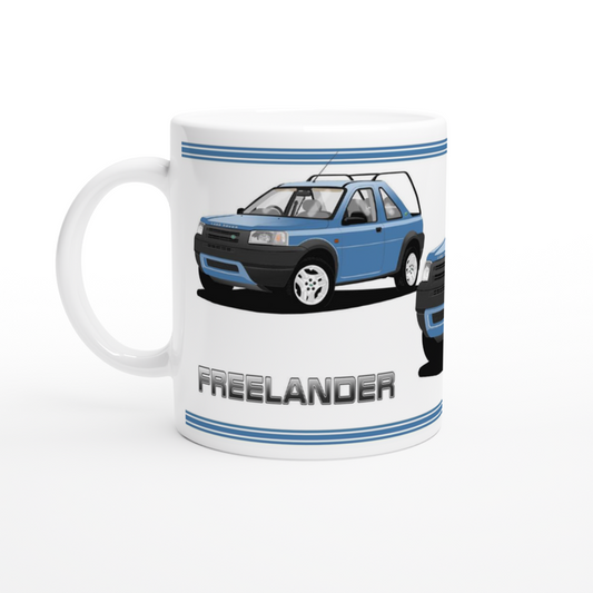 Land Rover Freelander Mk1 3 Door in Blue Art Mug