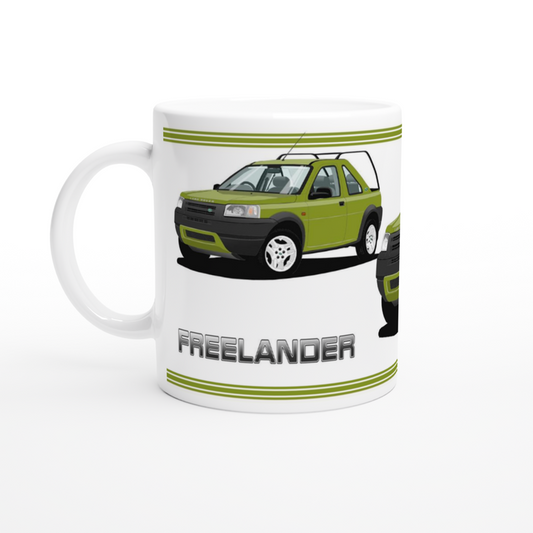 Land Rover Freelander Mk1 3 Door in Green Art Mug
