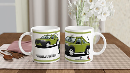Land Rover Freelander Mk1 3 Door in Green Art Mug