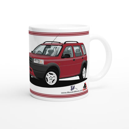 Land Rover Freelander Mk1 5 Door in Red Art Mug