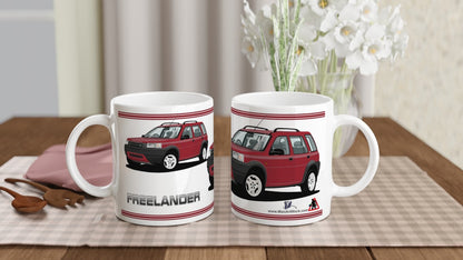 Land Rover Freelander Mk1 5 Door in Red Art Mug