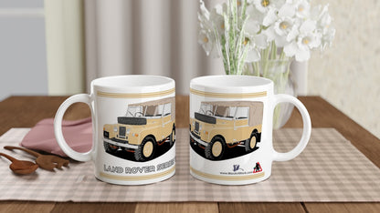 Lamd Rover Series 1 in Khaki Art Mug