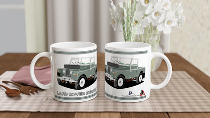 Land Rover Series 1 in Light Green Art Mug