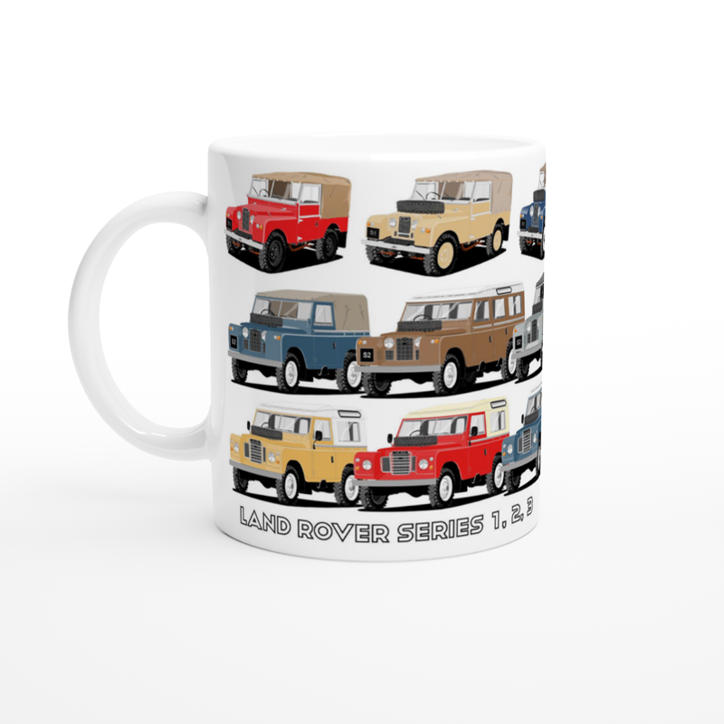 Land Rover Series 1, 2, 3 Multi Car Mug