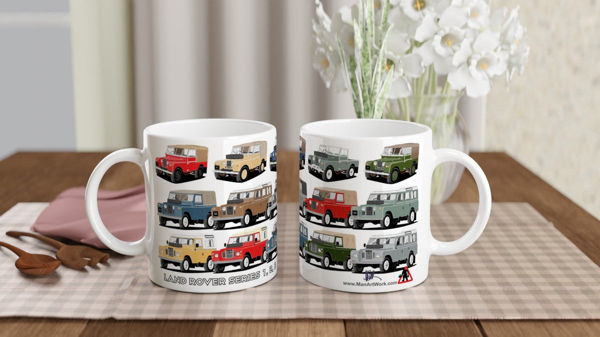 Land Rover Series 1, 2, 3 Multi Car Mug