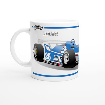 Ligier JS11-15 F1 Motor Racing Art Mug