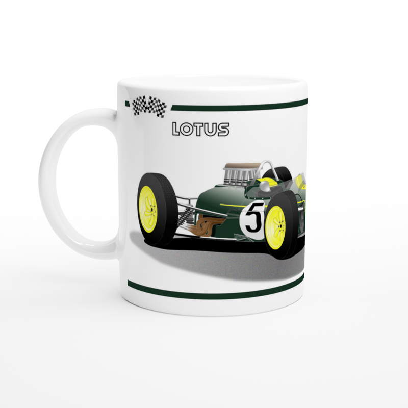 Lotus 33 1965 F1 Motor Racing Art Mug