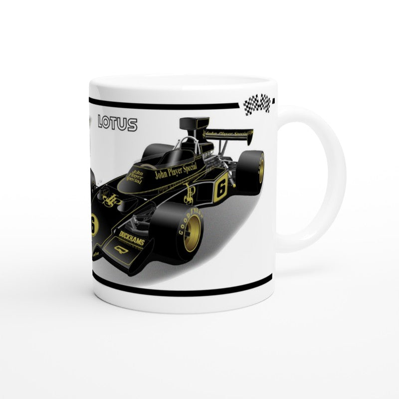 Lotus 72 1972 F1 Motor Racing Art Mug