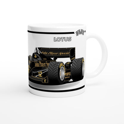 Lotus 97T F1 Motor Racing Art Mug