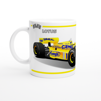 Lotus 99T F1 Motor Racing Art Mug