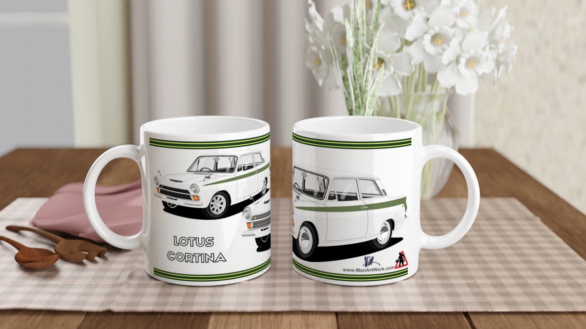 Lotus Cortina Mk1 Art Mug