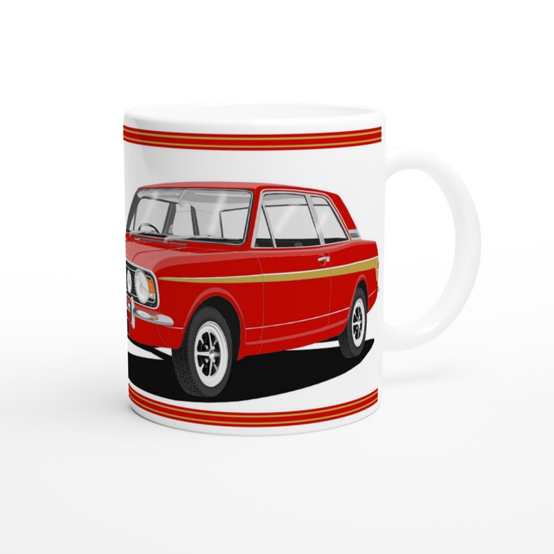 Lotus Cortina Mk2 Red Art Mug