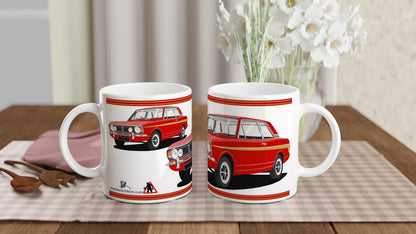 Lotus Cortina Mk2 Red Art Mug