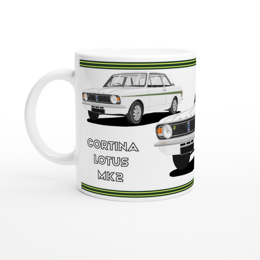 Lotus Cortina Mk2 Art Mug