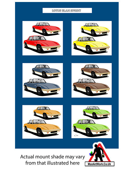 Lotus Elan Sprint A4 Art Print