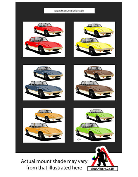 Lotus Elan Sprint A4 Art Print