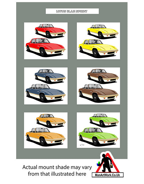 Lotus Elan Sprint A4 Art Print