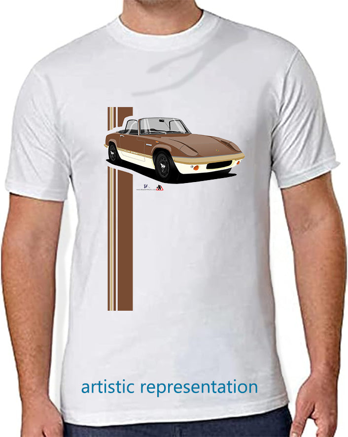 Lotus Elan Sprint Convertible in Brown T Shirt