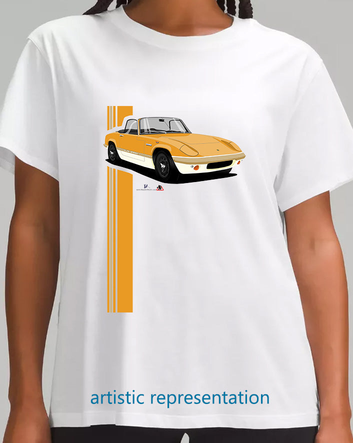 Lotus Elan Sprint Convertible in Orange T Shirt