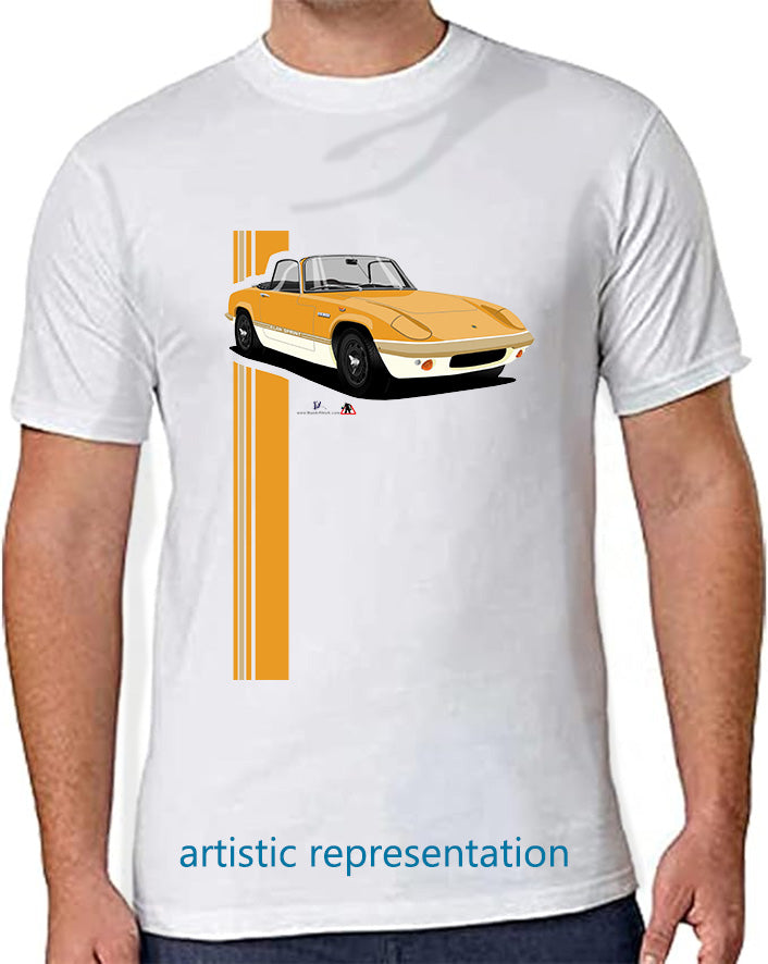 Lotus Elan Sprint Convertible in Orange T Shirt