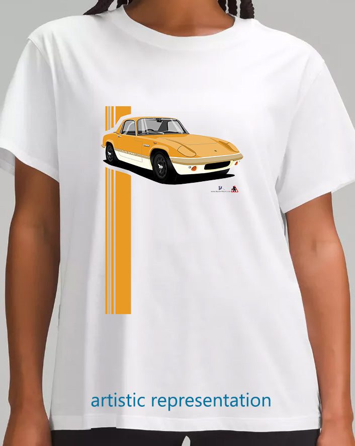 Lotus Elan Sprint Coupe in Orange T Shirt