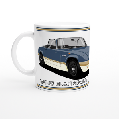 Lotus Elan Sprint Convertible in Blue Art Mug