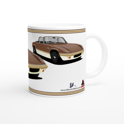 Lotus Elan Sprint Convertible in Brown Art Mug