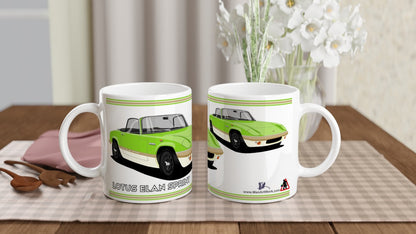 Lotus Elan Sprint Convertible in Green Art Mug