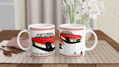 Lotus Elan Sprint Convertible in Red Art Mug