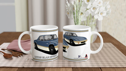 Lotus Elan Sprint Coupe in Blue Art Mug