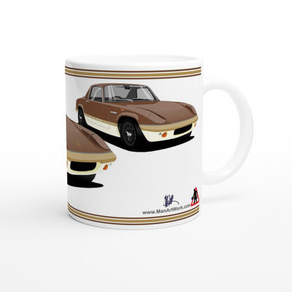 Lotus Elan Sprint Coupe in Brown Art Mug