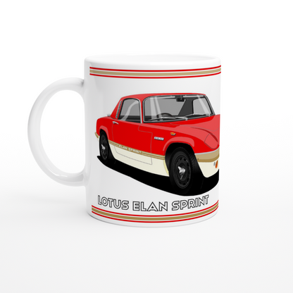 Lotus Elan Sprint Coupe in Red Art Mug