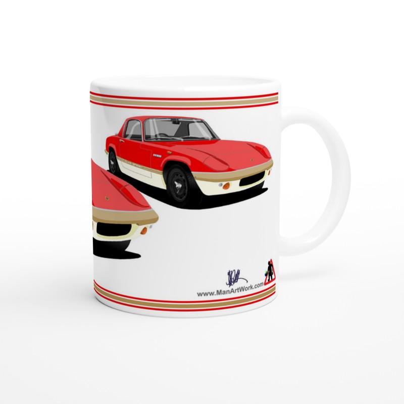 Lotus Elan Sprint Coupe in Red Art Mug