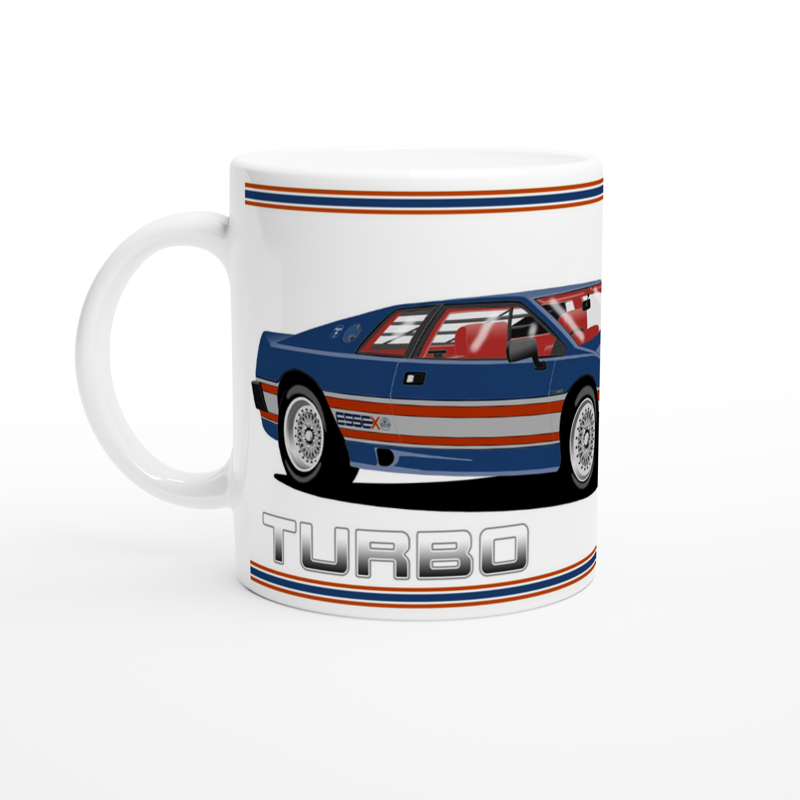 Lotus Esprit Turbo in Blue Essex Car Mug