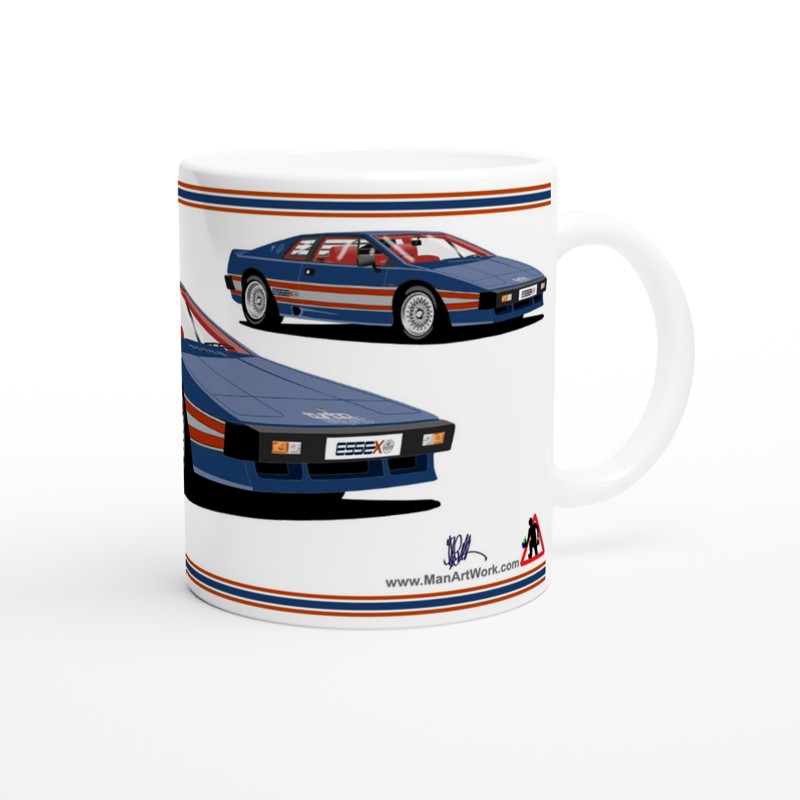 Lotus Esprit Turbo in Blue Essex Car Mug