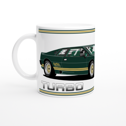 Lotus Esprit Turbo in Green Car Mug