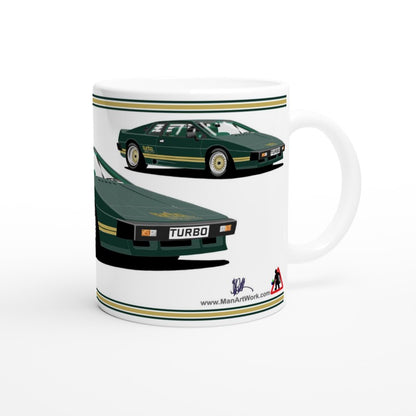 Lotus Esprit Turbo in Green Car Mug