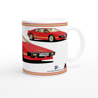 Lotus Esprit Turbo in Red Car Mug