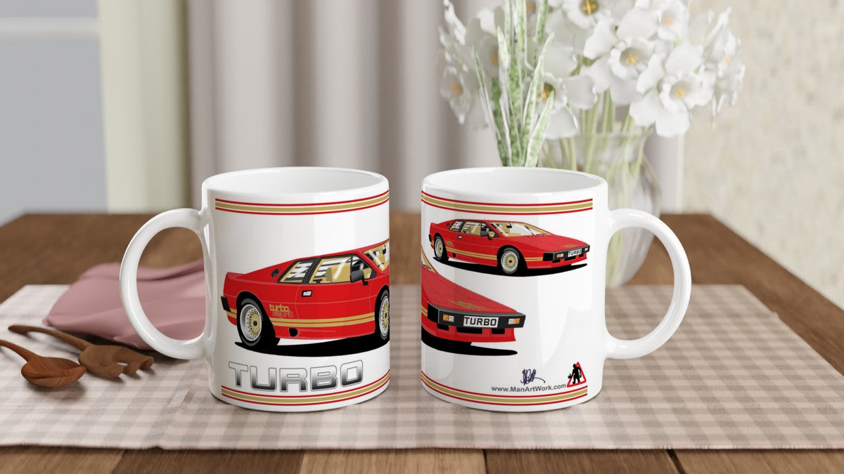 Lotus Esprit Turbo in Red Car Mug