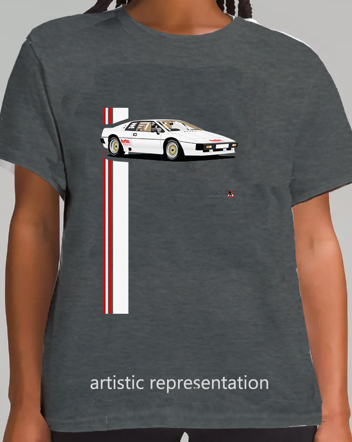 Lotus Esprit Turbo in White T Shirt